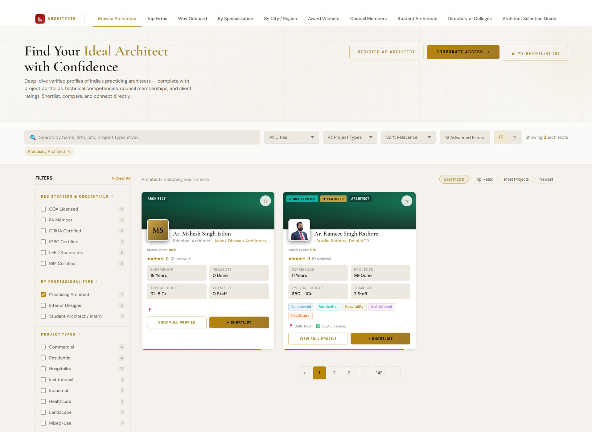 Discover Verified Architects
